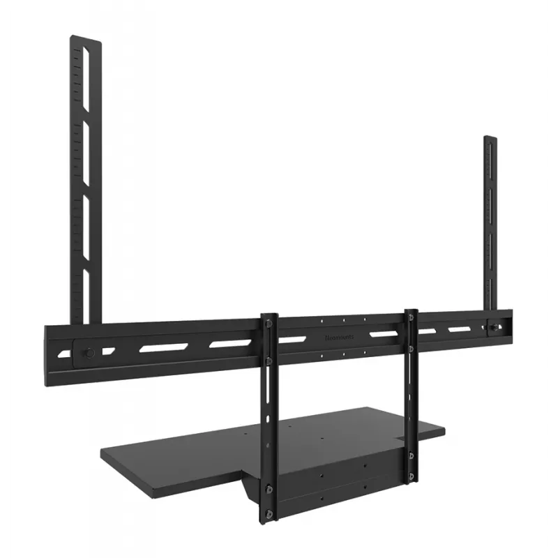 Tastaturablagen-Kit Neomounts AV40-500BL für 43–110 Zoll Bildschirme, VESA bis 600x400, max. Last 2,5 kg, 900×279×640 mm