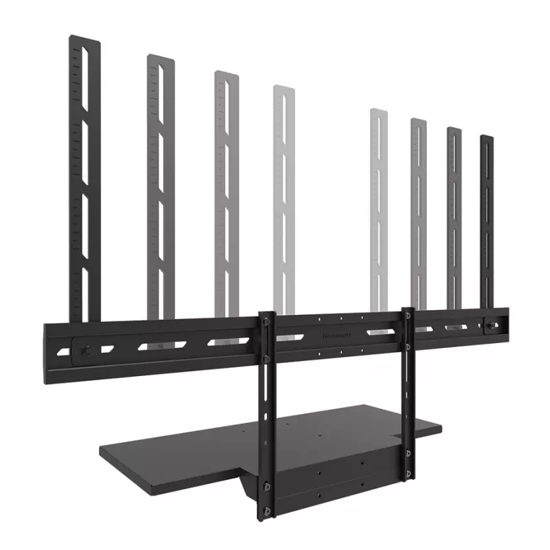 Tastaturablagen-Kit Neomounts AV40-500BL für 43–110 Zoll Bildschirme, VESA bis 600x400, max. Last 2,5 kg, 900×279×640 mm