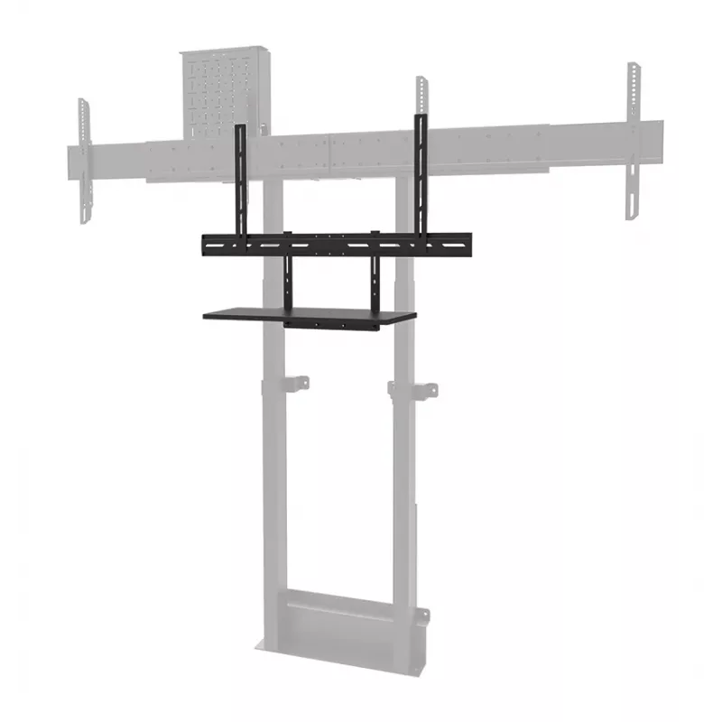 Tastaturablagen-Kit Neomounts AV40-500BL für 43–110 Zoll Bildschirme, VESA bis 600x400, max. Last 2,5 kg, 900×279×640 mm