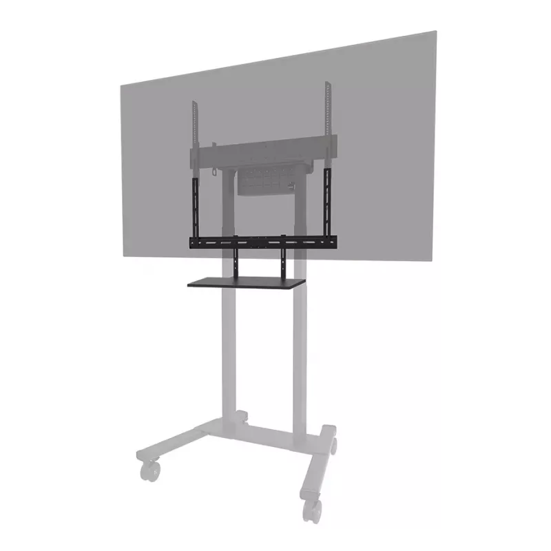 Tastaturablagen-Kit Neomounts AV40-500BL für 43–110 Zoll Bildschirme, VESA bis 600x400, max. Last 2,5 kg, 900×279×640 mm