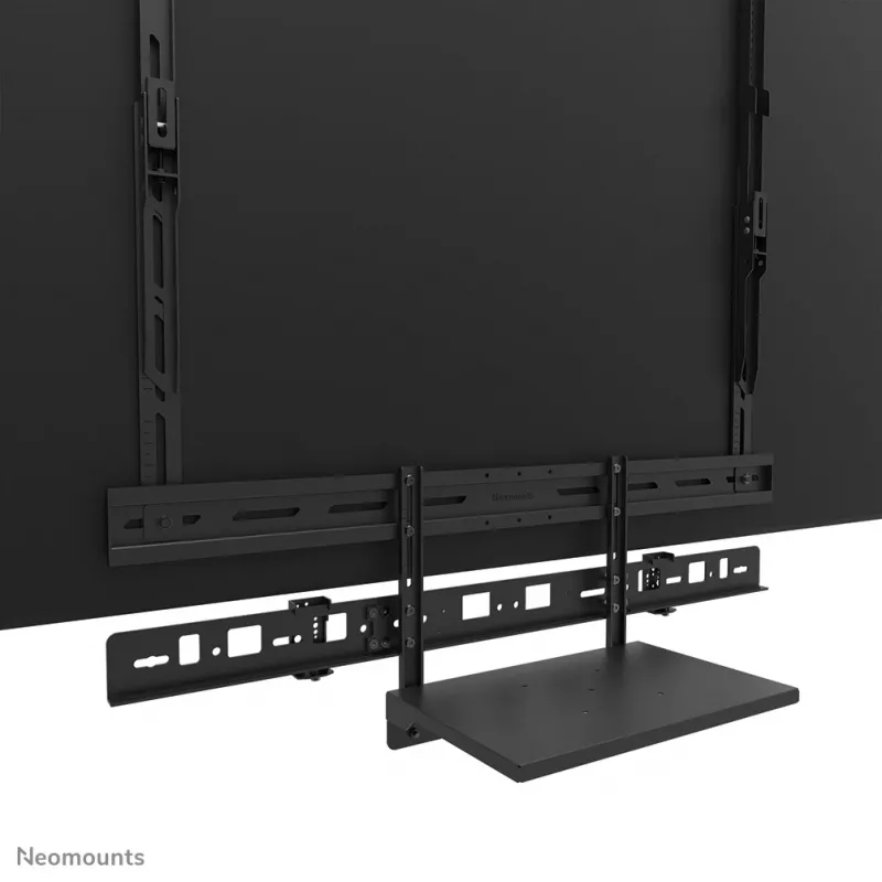Videobar- und Laptop-Ablage-Kit Neomounts AV60-500BL für 43–110 Zoll Displays, VESA bis 600x400, max. Belastung 8 kg, Breite 900 mm