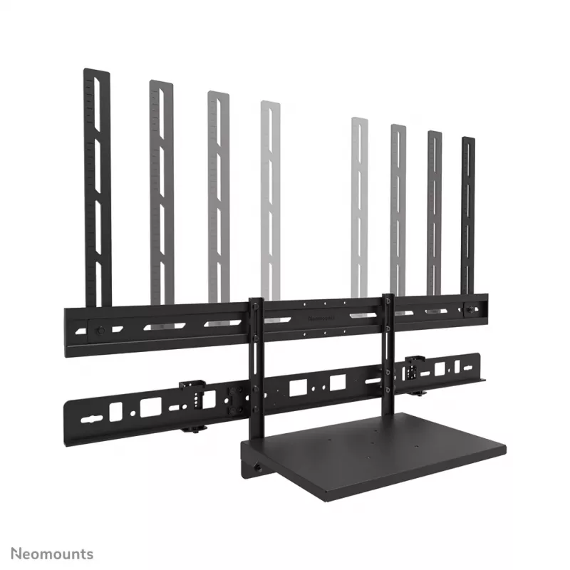 Videobar- und Laptop-Ablage-Kit Neomounts AV60-500BL für 43–110 Zoll Displays, VESA bis 600x400, max. Belastung 8 kg, Breite 900 mm
