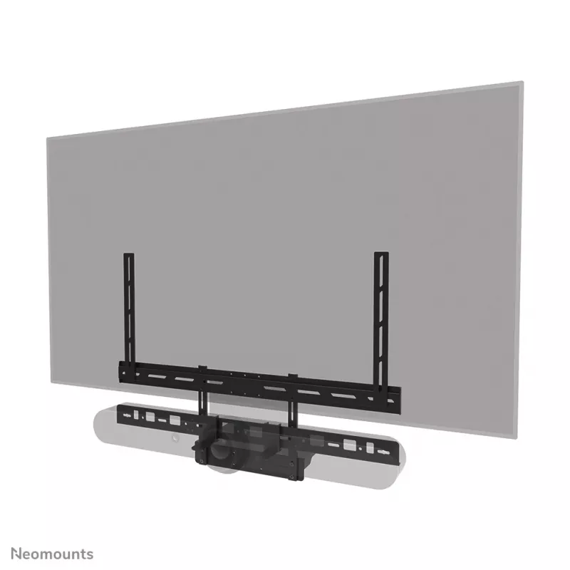 Videobar- und Laptop-Ablage-Kit Neomounts AV60-500BL für 43–110 Zoll Displays, VESA bis 600x400, max. Belastung 8 kg, Breite 900 mm