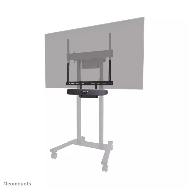 Videobar- und Laptop-Ablage-Kit Neomounts AV60-500BL für 43–110 Zoll Displays, VESA bis 600x400, max. Belastung 8 kg, Breite 900 mm