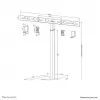 Neomounts AV80-500BL Videobar-Bodenständer - VESA - max. 10 kg - universal