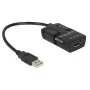 USB-Kabel DeLOCK 62588 0,15 m USB A Schwarz