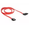 SATA-Kabel DeLOCK 83970 0,7 m SATA 7-polig Schwarz Rot