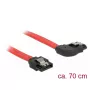 SATA-Kabel DeLOCK 83970 0,7 m SATA 7-polig Schwarz Rot