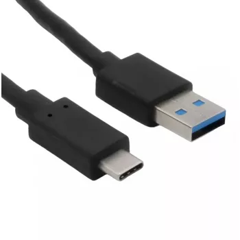 USB-Kabel Helos 181542 USB 3.2 Gen 2 1 m USB A USB C Schwarz