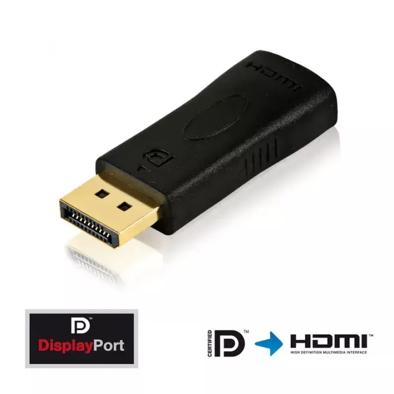 DisplayPort-zu-HDMI-Adapterkabel Innovation IT PI150 – DP auf HDMI, vergoldete Kontakte, schwarz