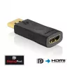 DisplayPort-zu-HDMI-Adapterkabel Innovation IT PI150 – DP auf HDMI, vergoldete Kontakte, schwarz