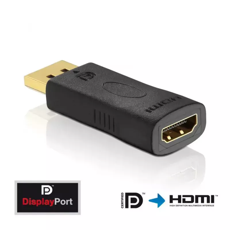 DisplayPort-zu-HDMI-Adapterkabel Innovation IT PI150 – DP auf HDMI, vergoldete Kontakte, schwarz