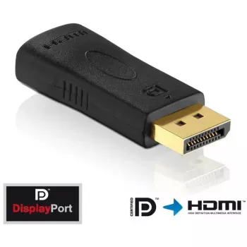 DisplayPort-zu-HDMI-Adapterkabel Innovation IT PI150 – DP auf HDMI, vergoldete Kontakte, schwarz