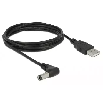 Stromkabel DeLOCK 85588 USB A 1,5 m Schwarz