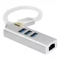 USB Hub Helos 288390 Type-C 5000 Mbit/s Silber