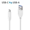 USB-Kabel PureLink IS2610-010 USB 3.2 Gen 2 1m USB-C USB-A Weiß