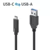 USB-Kabel PureLink IS2611-005 USB 3.2 Gen 2 0.5m USB C USB A Schwarz