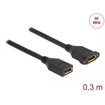 DisplayPort-Kabel Buchse auf Buchse für Panelmontage DeLOCK 87099