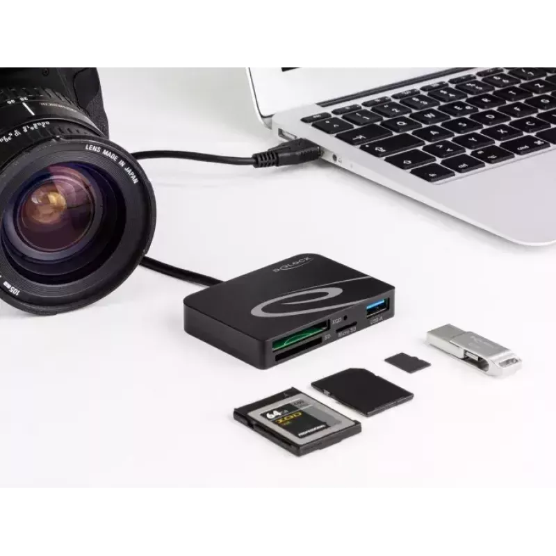 Kartenleser DeLOCK 91756 Schwarz MicroSD SD MMC USB 5 Mbit/s