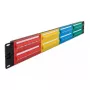DeLOCK 19 Zoll Patch Panel 48 Port Cat.5e 2HE farbig RJ-45
