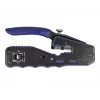 DeLOCK 90577 Kabel-Crimpzange Crimpwerkzeug Schwarz Blau Breite 62 mm Länge 135 mm Höhe 20 mm