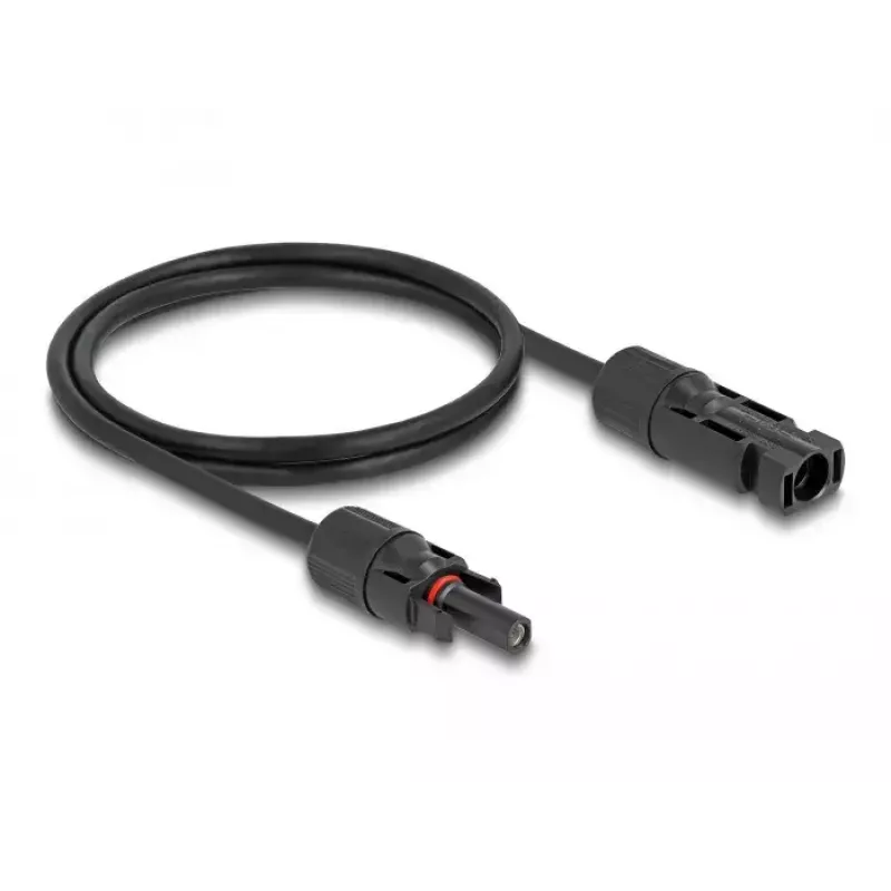 DeLOCK DL4 Solarkabel 4 mm² Stecker auf Buchse 1 m schwarz