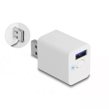 Smart-Steckdose DeLOCK 11828 Innenbereich Wi-Fi 2 A Weiß