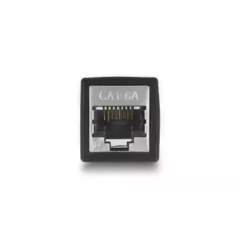 DeLOCK Adapter RJ45-Buchse auf RJ45-Buchse Cat.6A schwarz