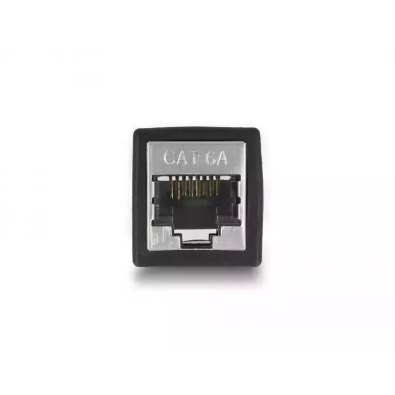 DeLOCK Adapter RJ45-Buchse auf RJ45-Buchse Cat.6A schwarz