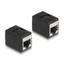 DeLOCK Adapter RJ45-Buchse auf RJ45-Buchse Cat.6A schwarz