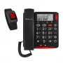 Analoges Telefon amplicomms BigTel 50 Alarm Plus Anruferkennung Dunkelgrau
