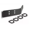 Kabelmanagement-Panel DELOCK 19 Zoll 66978 2U abgewinkelt schwarz