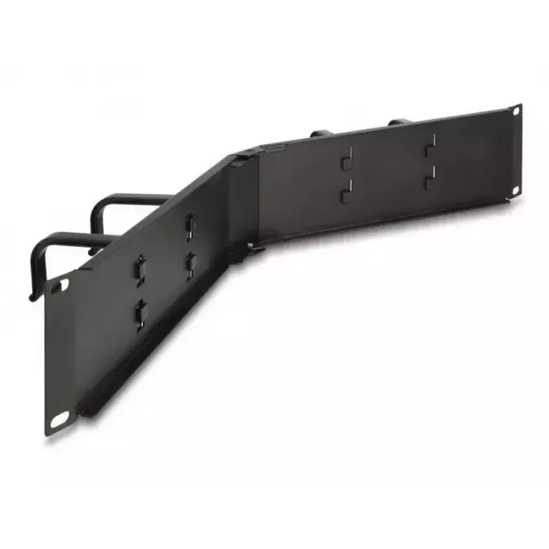 Kabelmanagement-Panel DELOCK 19 Zoll 66978 2U abgewinkelt schwarz