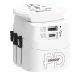 Power Plug Adapter Skross 61663 Universal Weiß 100-250V 2,4A USB