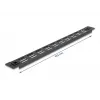 Belüftete Blindblende DeLOCK 19 Zoll 66985 Schwarz Metall 1U