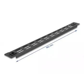 Belüftete Blindblende DeLOCK 19 Zoll 66985 Schwarz Metall 1U