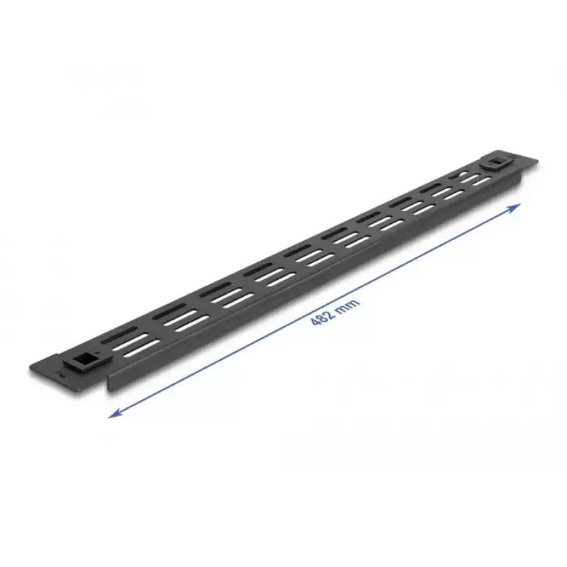Belüftete Blindblende DeLOCK 19 Zoll 66985 Schwarz Metall 1U