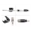 DeLOCK RJ45 Modularstecker-Set Cat.6A 25 St. Zugentlastung zuverlässiger Knickschutz