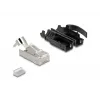 DeLOCK RJ45 Modularstecker-Set Cat.6A 25 St. Zugentlastung zuverlässiger Knickschutz