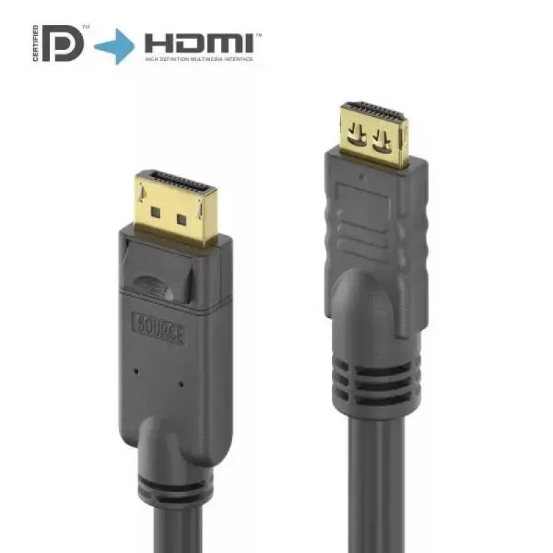 PureLink PI5110-100 Videokabel-Adapter 10 m DisplayPort HDMI Schwarz