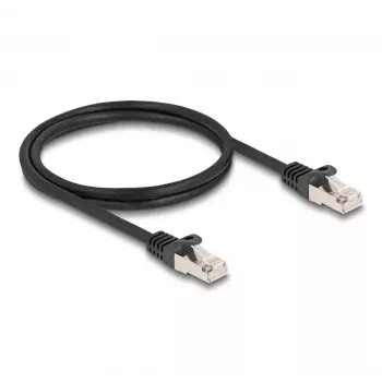 DeLOCK Kabel RJ50 Stecker auf RJ50 Stecker S/FTP 1 m schwarz