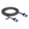 Netzwerkkabel DeLOCK RJ45 Flach-Patchkabel Stecker auf Stecker Cat.6A 2 m schwarz
