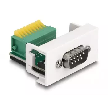 DeLOCK Easy 45 Modul D-Sub 9-polig Stecker auf Klemmleiste 22,5 x 45 mm