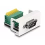 DeLOCK Easy 45 Modul D-Sub 9-polig Stecker auf Klemmleiste 22,5 x 45 mm