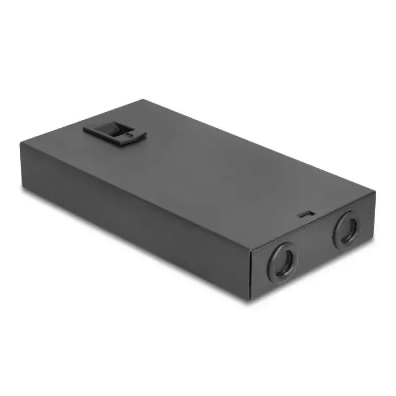 Netzwerkkabel DeLOCK Glasfaser-Desktop-Abschlussbox 8 Port SC Simplex Schwarz
