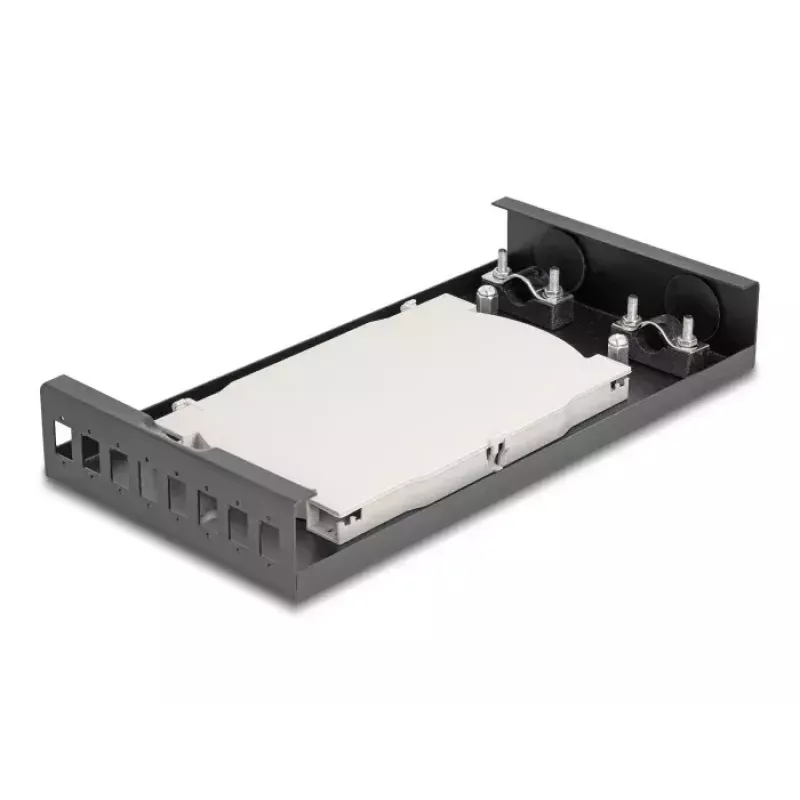Netzwerkkabel DeLOCK Glasfaser-Desktop-Abschlussbox 8 Port SC Simplex Schwarz