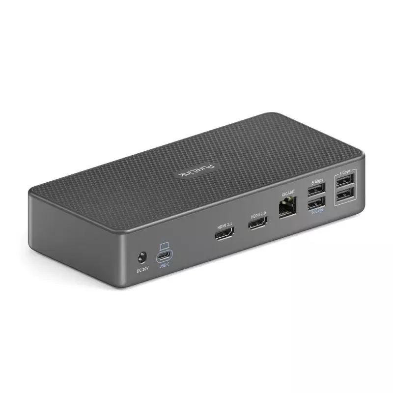 Laptop-Dock PureLink VL-D200 Kabelgebunden Grau USB Power Delivery HDMI 2.0