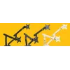 Tischhalterung BakkerElkhuizen BE Flexible Dual 88,9 cm Weiß Klemmbefestigung 20 kg