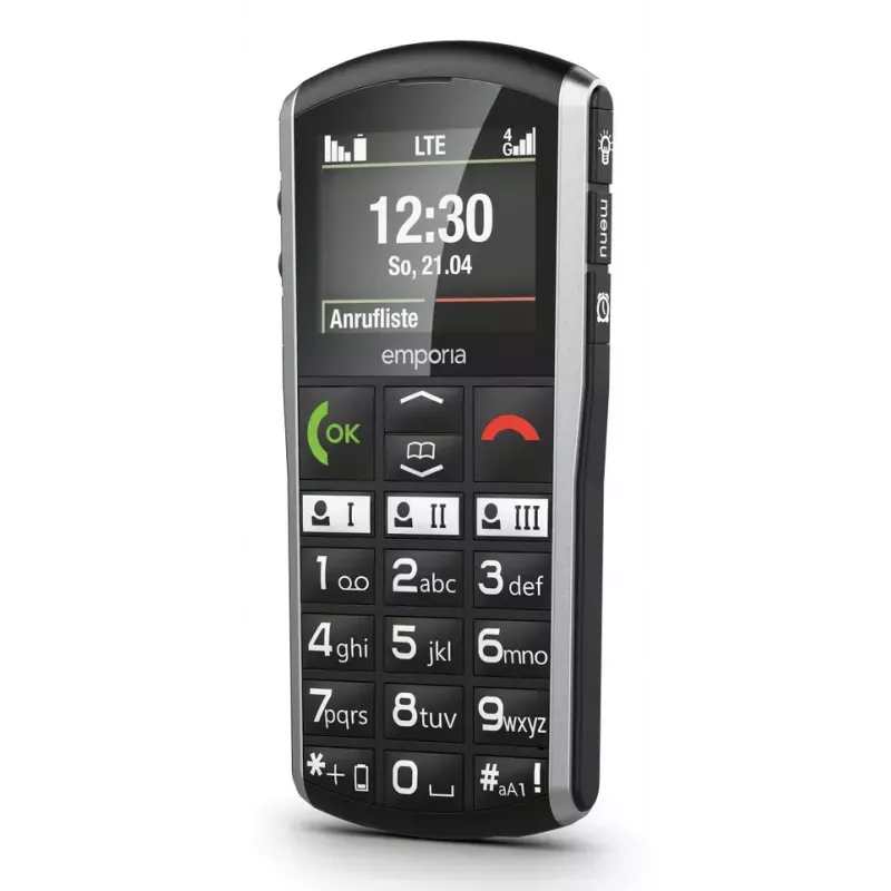 Smartphone Emporia SIMPLICITY-LTE 5,08 cm (2 Zoll) 1200 mAh Schwarz, Silber