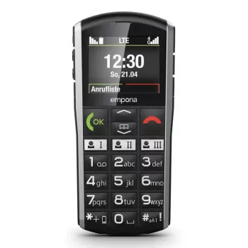 Smartphone Emporia SIMPLICITY-LTE 5,08 cm (2 Zoll) 1200 mAh Schwarz, Silber